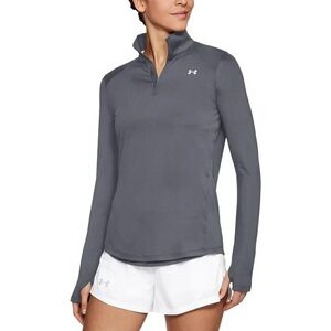 Under Armour Women's ColdGear Fitted Grey 1/4 Zip Jacket – Size Small 🏃‍♀️
